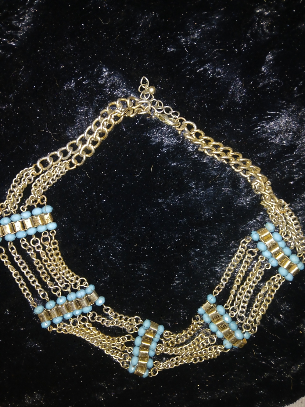 925 Silver Turquoise Multistrand Necklace/choker